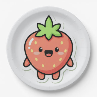 Assiettes En Carton Pastel Strawberry Aesthetic Sticker – Cute Fruit I