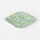 Assiettes En Carton Pastel Tropical Palm Leaves (Angulaire)
