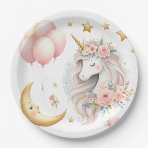 Assiettes En Carton Pastel Unicorn
