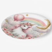 Assiettes En Carton Pastel Unicorn (Angle)