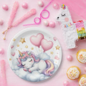 Assiettes En Carton Pastel Unicorn (Fête)
