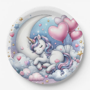 Assiettes En Carton Pastel Unicorn