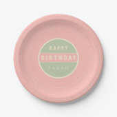 Assiettes En Carton Pastel Vinyl Record Birthday Paper Plates (Devant)
