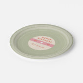 Assiettes En Carton Pastel Vinyl Record Birthday Paper Plates (Angle)