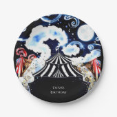 Assiettes En Carton Pastel Whimsical Circus Anniversaire (Devant)