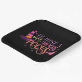 Assiettes En Carton Pastel Witch Hocus Pocus Halloween Casquette Broom (Angulaire)