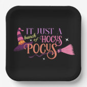Assiettes En Carton Pastel Witch Hocus Pocus Halloween Casquette Broom (Recto)