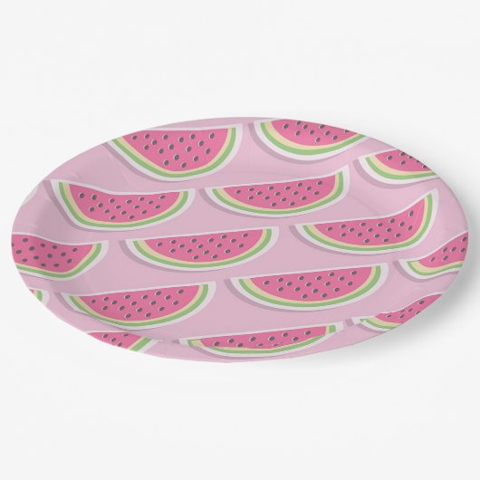 Assiettes En Carton Pastèque (Angle)