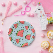 Assiettes En Carton Pastèque (Fête)