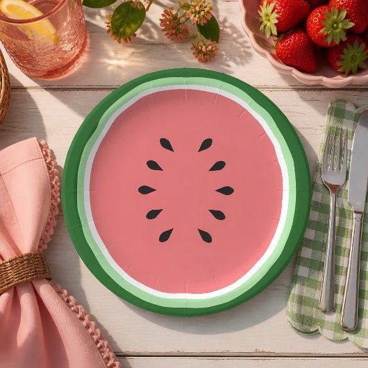 Assiettes En Carton Pastèque