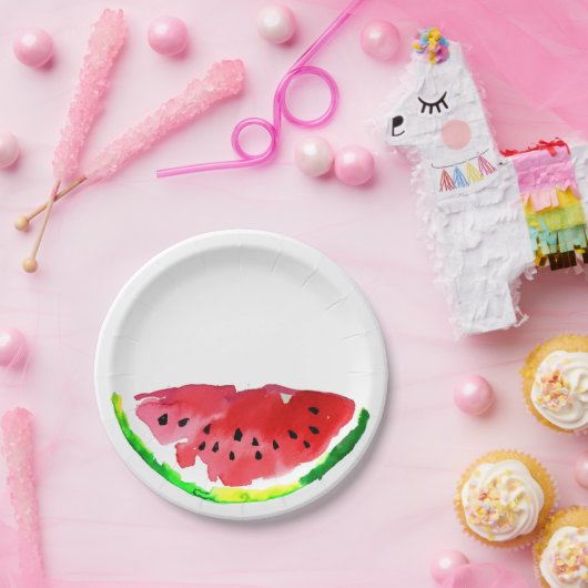 Assiettes En Carton Pastèque d'été (Fête)