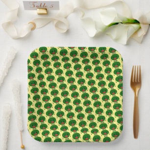 Assiettes En Carton Pastèque en colère par Kenneth Yoncich