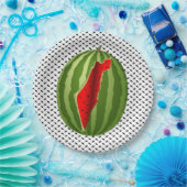 Assiettes En Carton Pastèque Palestine - Slice (Fête)