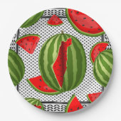 Assiettes En Carton Pastèque Palestine - Slice (Devant)