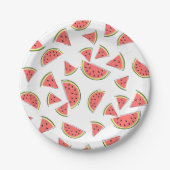 Assiettes En Carton Pastèque Plaques multipapiers (Devant)
