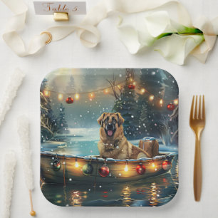 Assiettes En Carton Pasteur anatolien Noël Festive Voyage