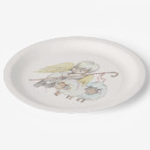 Assiettes En Carton Pastorale des agneaux (Angle)