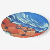 Assiettes En Carton Patch Citrouille bon thanksgiving (Angle)