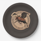 Assiettes En Carton Patch Flying Moose Aviation (Devant)
