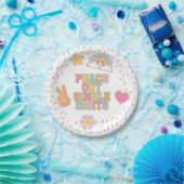 Assiettes En Carton Patch Préparatifs Peace Out Chiffres Simples 10e A (Fête)