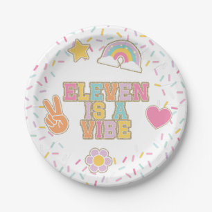 Assiettes En Carton Patch Preppy Eleven est une Vibe 11e Anniversaire