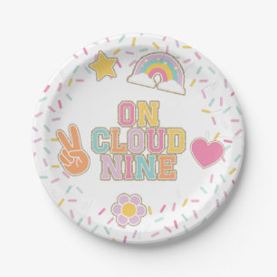 Assiettes En Carton Patch Preppy Sur Cloud Neuf 9e Anniversaire