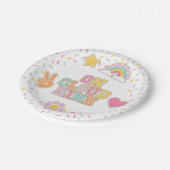 Assiettes En Carton Patch Preppy Sur Cloud Neuf 9e Anniversaire (Angle)