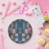 Assiettes En Carton Patchwork Denim (Fête)