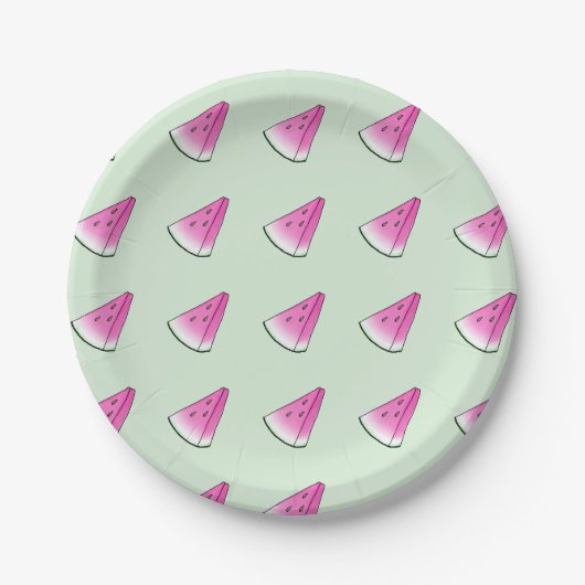Assiettes En Carton Pâte de melon (Devant)
