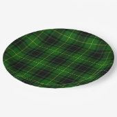 Assiettes En Carton Pâte verte de tartan MacArthur (Angle)