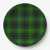 Assiettes En Carton Pâte verte de tartan MacArthur (Devant)