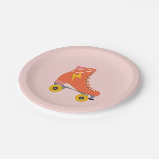 Assiettes En Carton Patinage à rouleaux Plaques papier d'anniversaire (Angle)