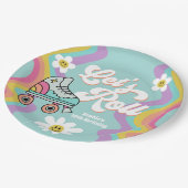 Assiettes En Carton Patinage à rouleaux rétroactif Plaques en papier d (Angle)