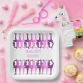 Assiettes En Carton Patinage artistique groupe synchronisé Personnalis (Fête)
