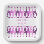 Assiettes En Carton Patinage artistique groupe synchronisé Personnalis (Recto)
