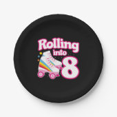 Assiettes En Carton Patinage pour enfants - 8e anniversaire - Patinage (Devant)