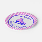 Assiettes En Carton Patinage rose Patinage sur glace Anniversaire (Angle)