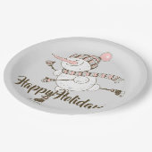 Assiettes En Carton Patinage sur glace de Whimsical (Angle)