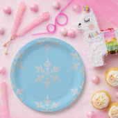 Assiettes En Carton Patinage sur glace Flacons de neige Anniversaire (Fête)