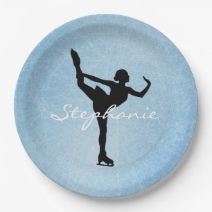 Assiettes En Carton Patinage sur glace/patinage artistique Plaque de p