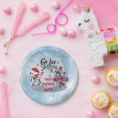 Assiettes En Carton Patinage sur glace Penguin Fête d'anniversaire (Fête)