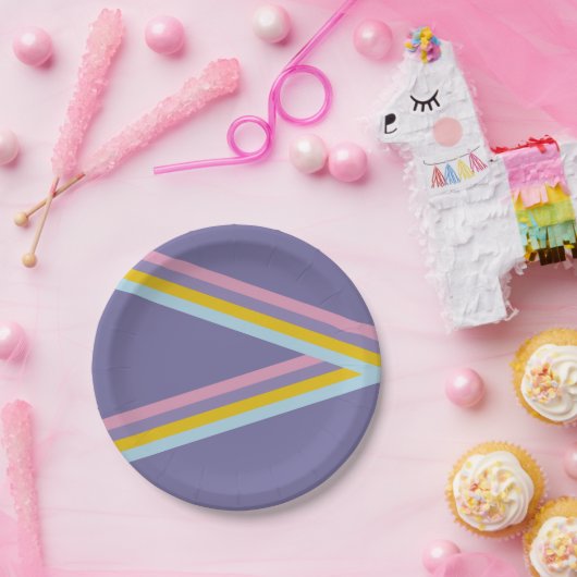 Assiettes En Carton Patinage sur glace - Rétro Anniversaire (Fête)