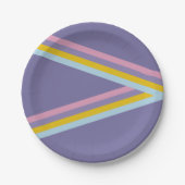 Assiettes En Carton Patinage sur glace - Rétro Anniversaire (Devant)