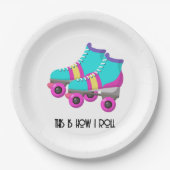 Assiettes En Carton Patins à roulettes (Devant)