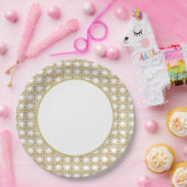 Assiettes En Carton Patio de l'île | Rotin naturel (Fête)