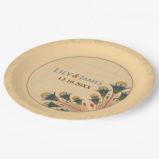 Assiettes En Carton Patrimoine pharaonique faire-part de mariage sur p (Angle)