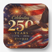 Assiettes En Carton Patriotic 250th Anniversary (Recto)