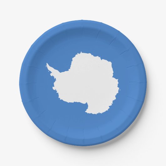 Assiettes En Carton Patriotic Antarctica Flag (Devant)
