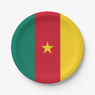 Assiettes En Carton Patriotic Cameroon