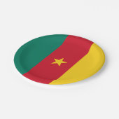 Assiettes En Carton Patriotic Cameroon (Angle)
